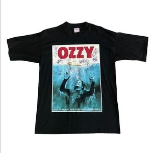 Vintage Authentic 2002 Ozzfest Y2K Rocker Concert T signed by Rob Zombie